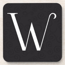 Lettre W de caboteur de monogramme Sous-bock