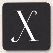 Lettre X de caboteur de monogramme Sous-bock