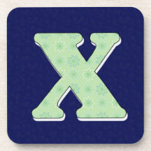 Lettre X de caboteur de monogramme Sous-bock