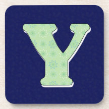 Lettre Y de caboteur de monogramme Sous-bocks