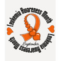 Leukaemia Awareness Month Ribbon of Hearts t-shirts