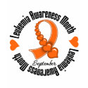 Leukaemia Awareness Month Ribbon of Hearts t-shirts
