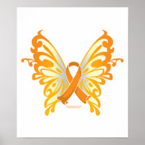 Leukaemia Butterfly & Ribbon