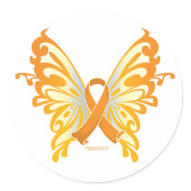 Leukaemia Butterfly & Ribbon