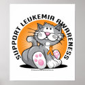 Leukaemia Cat posters
