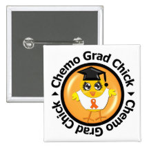 Leukaemia Chemo Grad Chick Pin