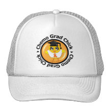 Leukaemia Chemo Grad Chick Trucker Hats