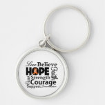 Leukaemia Collage of Hope Key Chains