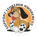 Leukaemia Dog stickers