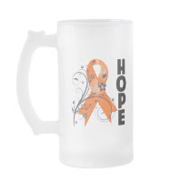 Leukaemia Floral Hope Ribbon 2 Coffee Mugs