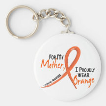 Leukaemia For My Mother I Wear Orange 1 Keychain