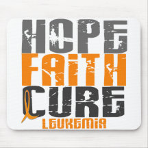 Leukaemia HOPE FAITH CURE Mousepad