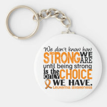 Leukaemia How Strong We Are Keychain