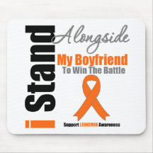 Leukaemia I Stand Alongside My Boyfriend Mousepads