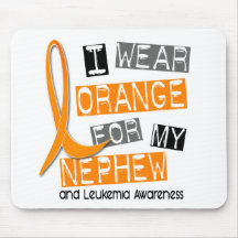 Leukaemia I Wear Orange For My Nephew 37 Mousepads