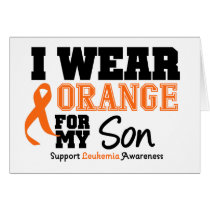 Leukaemia I Wear Orange For My Son