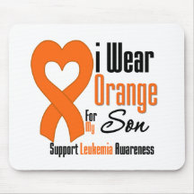 Leukaemia I Wear Orange For My Son Mousepad