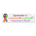 Leukaemia & Lymphoma Awareness Month Bumper Sticke