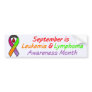 Leukaemia & Lymphoma Awareness Month Bumper Sticke