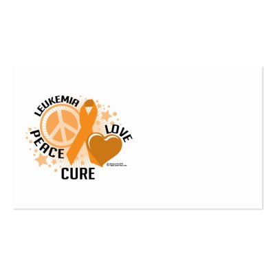 Leukaemia PLC Business Card Templates by fightcancertees