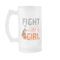 Leukaemia Ribbon Gloves Fight Like a Girl Coffee Mug