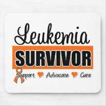 Leukaemia Survivor Badge Mouse Pads