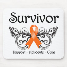 Leukaemia Survivor Floral Deco Mouse Pad