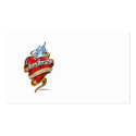 Leukaemia Tattoo Heart business cards