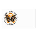Leukemia Butterfly Tribal business cards