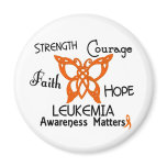 Leukemia Celtic Butterfly 3 Fridge Magnet