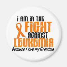 LEUKEMIA In The Fight For My Grandma 1 Fridge Magnet