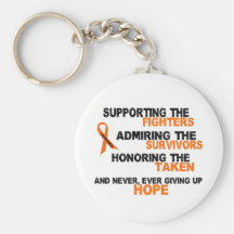 LEUKEMIA Supporting Admiring Honouring 3 Keychains