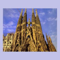 L'Europe, Espagne, Barcelone, Sagrada Familia affiches