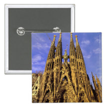 L'Europe, Espagne, Barcelone, Sagrada Familia Badges