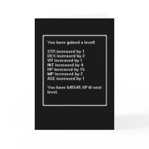 Level Up Birthday Card