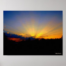 Lever de soleil au-dessus de l'Alabama Affiches