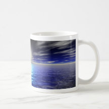 Lever de soleil bleu tasse à café