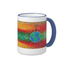 Lever de soleil de ~ de jour de la terre tasse à café