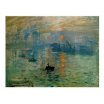 Lever de soleil de l'impression de Monet (soleil l Carte Postale