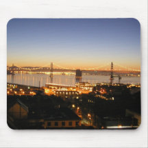 Lever de soleil - pont de San Francisco Bay Tapis De Souris