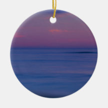 lever de soleil Pourpre-coloré sur le rivage 2 d'o Ornement De Noël