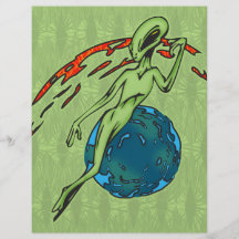 Levitating Alien Personalized Flyer