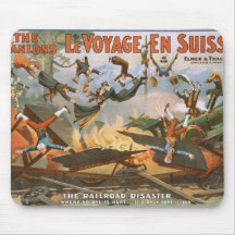 LeVoyage En Suisse, 'The Railroad Disaster' Mouse Pad