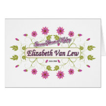 Lew ~ Elizabeth Van / Famous USA Women Greeting Card