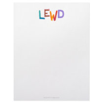 Lewd fun silly risque crude naughty word art