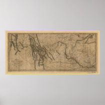 Lewis and Clark Track Map Poster