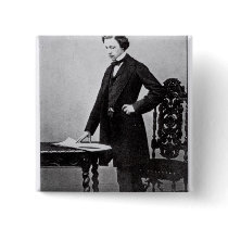 Lewis Carroll  aged 29 Button