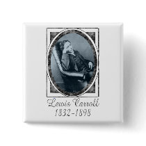 Lewis Carroll Pinback Buttons