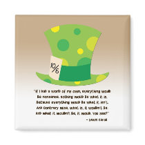 Lewis Carroll Mad Hatter Alice in Wonderland Refrigerator Magnets