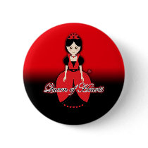 Lewis Carroll Queen of Hearts Alice in Wonderland Buttons